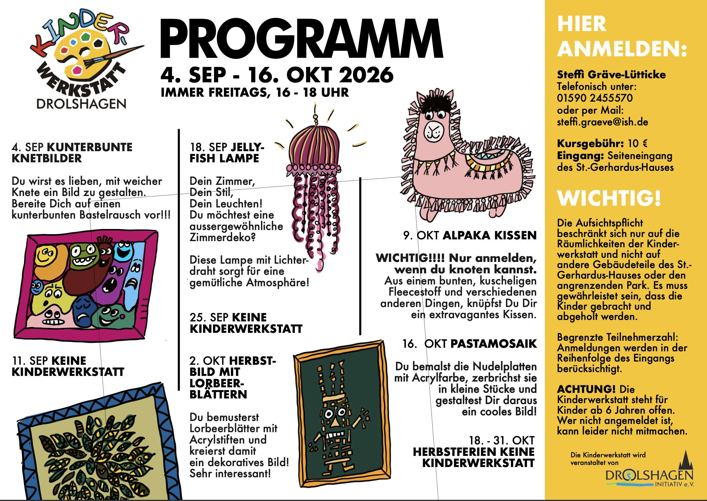 Kinderwerkstatt Drolshagen Programm