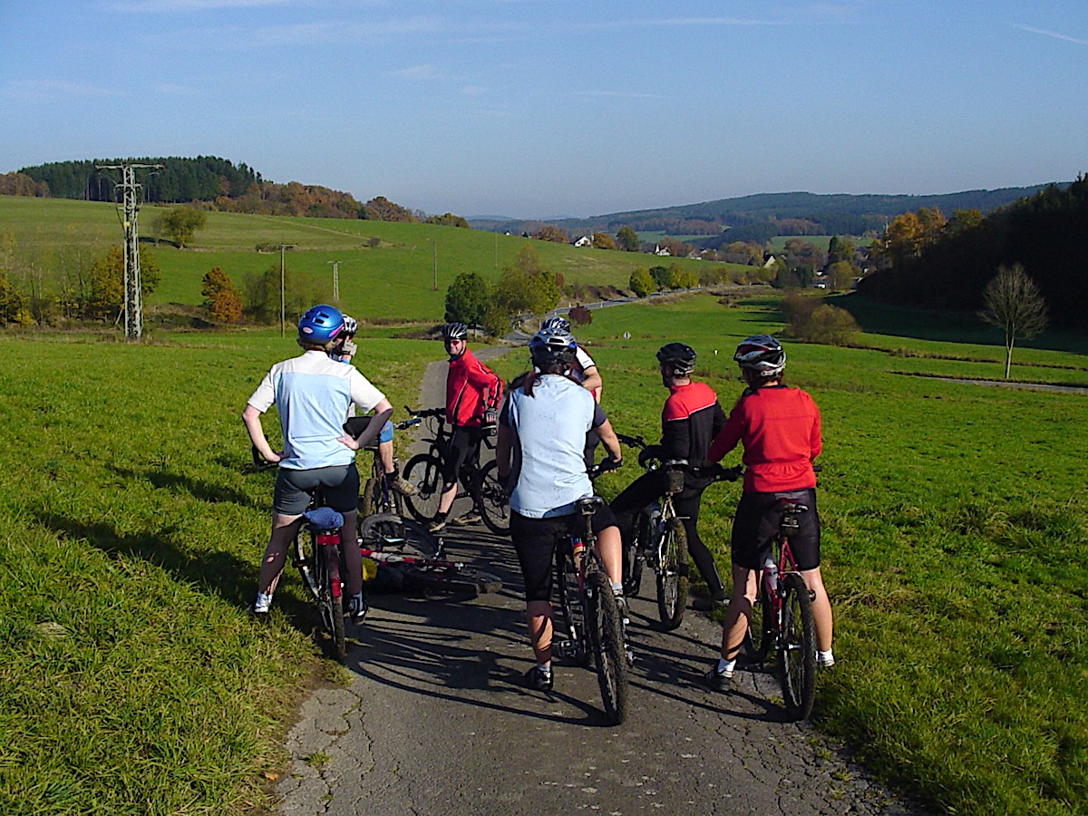 Radfahren in Drolshagen im Sauerland.